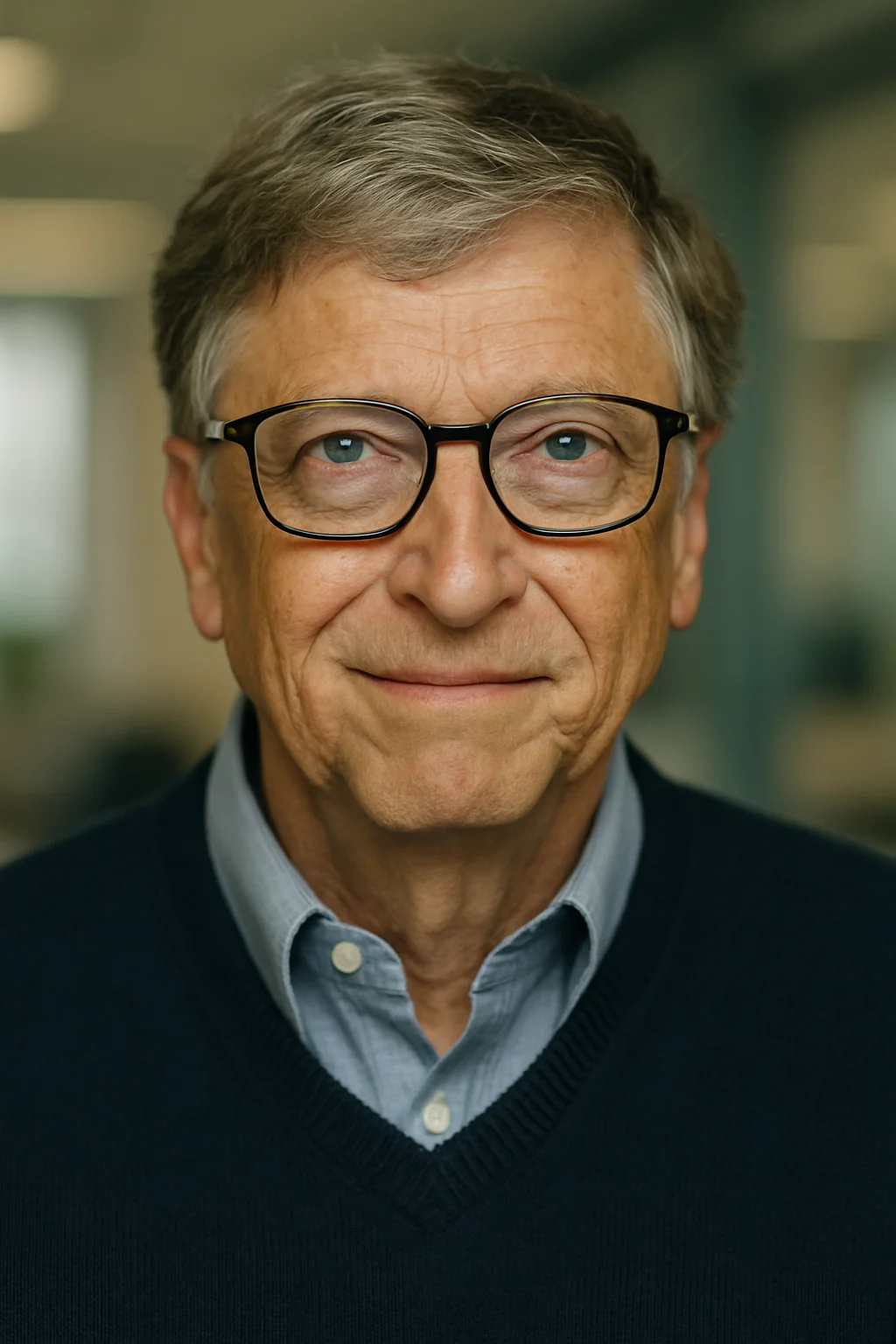 Portrait of Bill Gates - author of the quote: "“In terms of doing things I take a fairly scientific approac..."