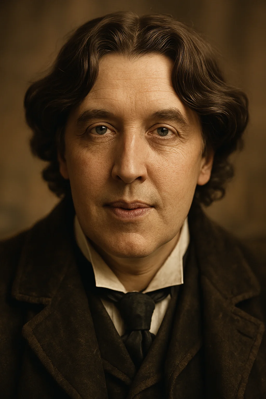 Portrait of Oscar Wilde - author of the quote: "“but love is not fashionable anymore, the poets have killed ..."