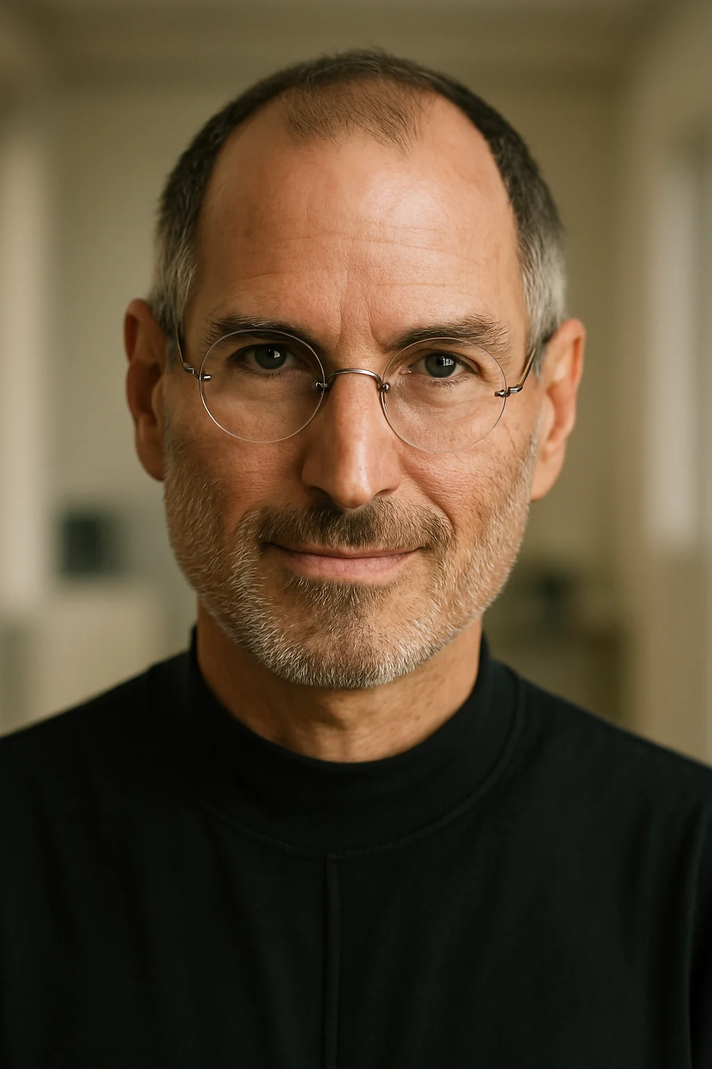 Portrait of Steve Jobs - author of the quote: "“If you live each day as it was your last, someday you'll mo..."