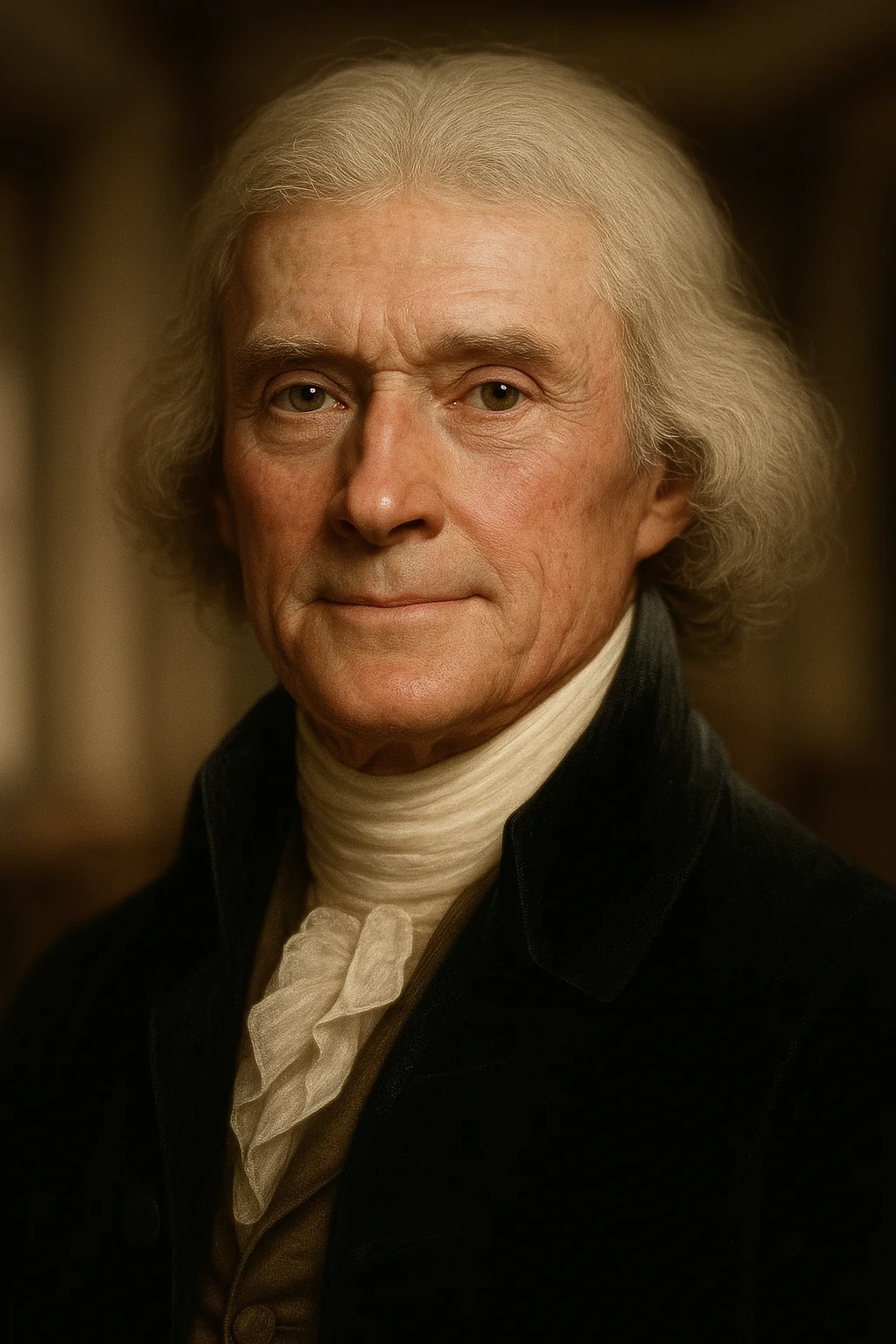 Portrait of Thomas Jefferson - author of the quote: "“All are dead, and ourselves left alone amidst a new generat..."