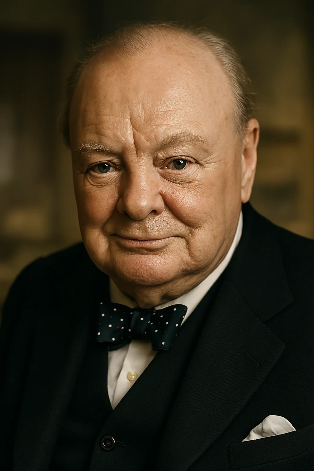 Portrait of Winston Churchill - author of the quote: "“...But the Mahommedan religion increases, instead of lessen..."