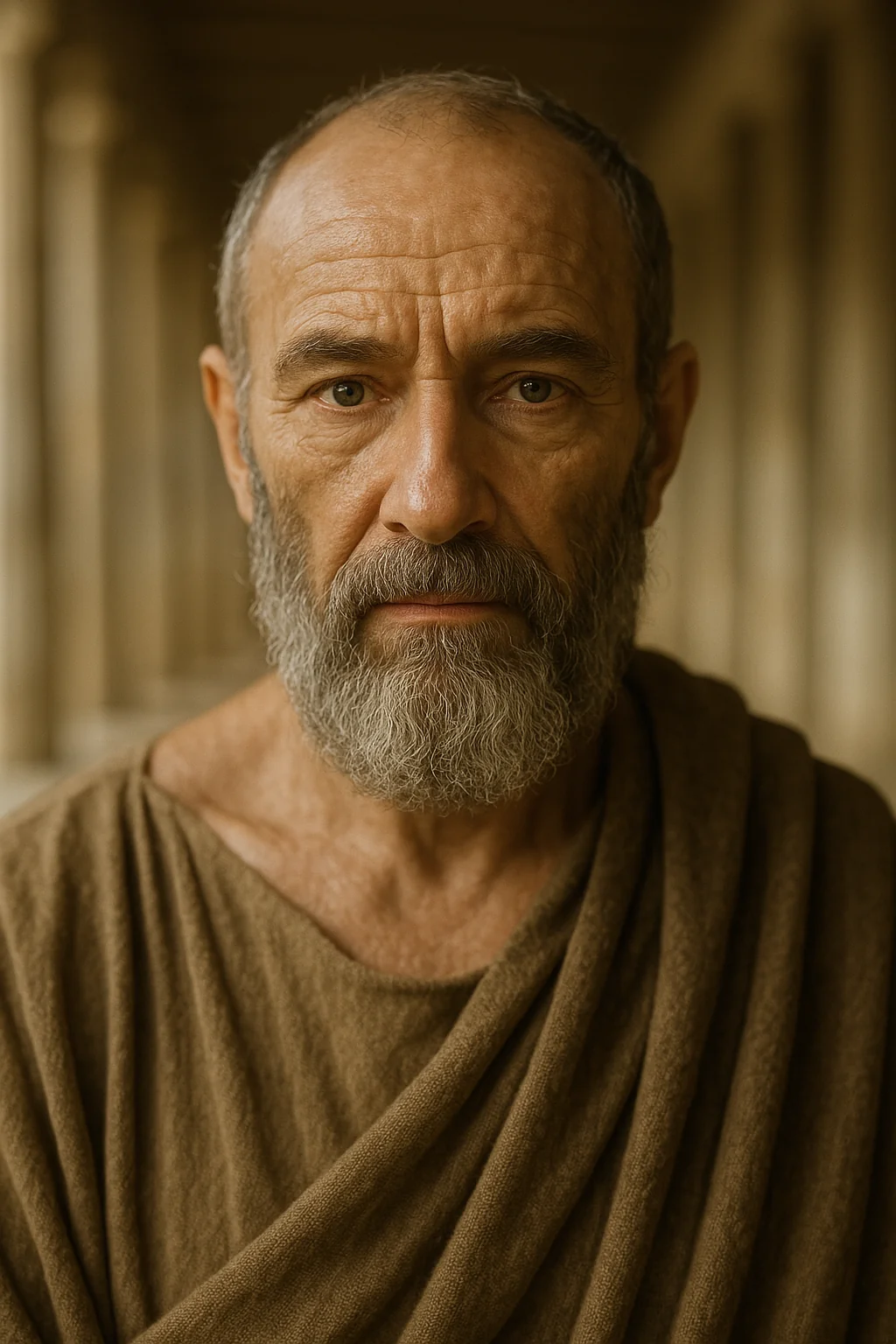 Portrait of Zeno of Citium - author of the quote: "All the good are friends of one another."